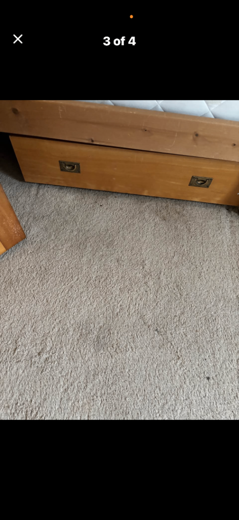 Pair of Slumberland  under bed drawers