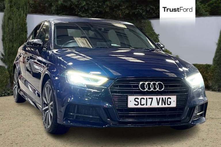 2017 Audi A3 1.4 TFSI Black Edition 4dr- Parking Sensors Manual Saloon Petrol Manual