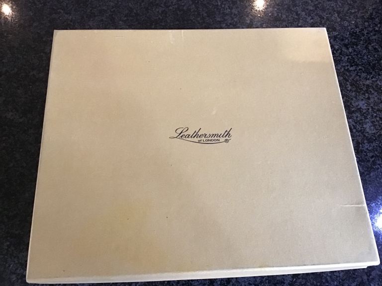 image for Leather jewellery box by Leathersmith of Lodon