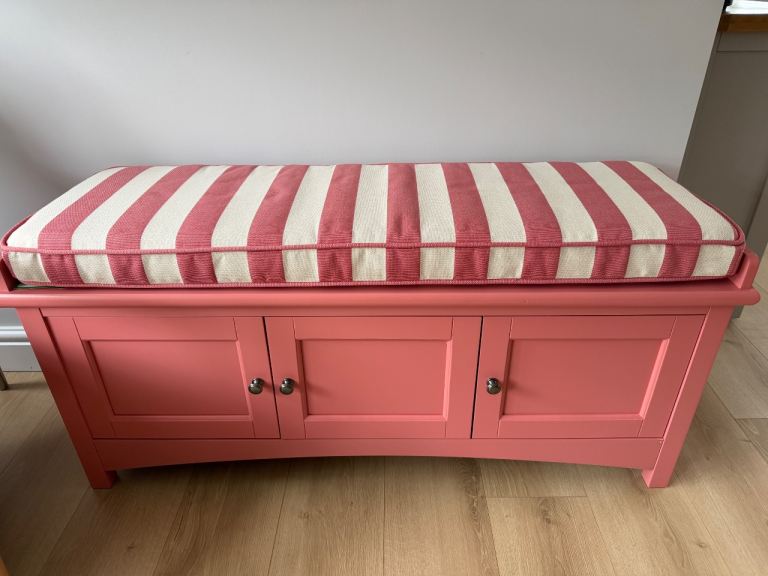 Dunelm Beatrice Storage Bench Coral