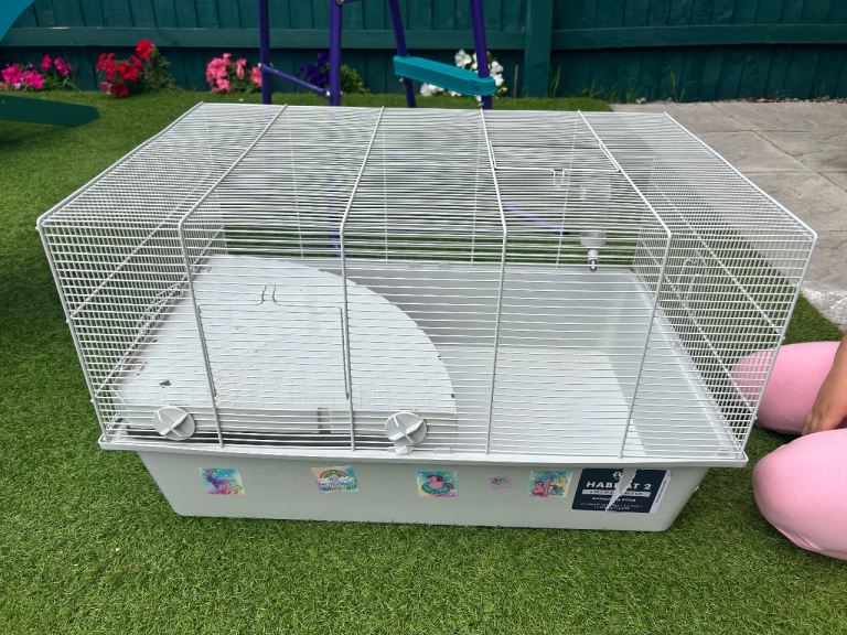 Hamster cage Habitat 2 and playpen with toys and accessories 