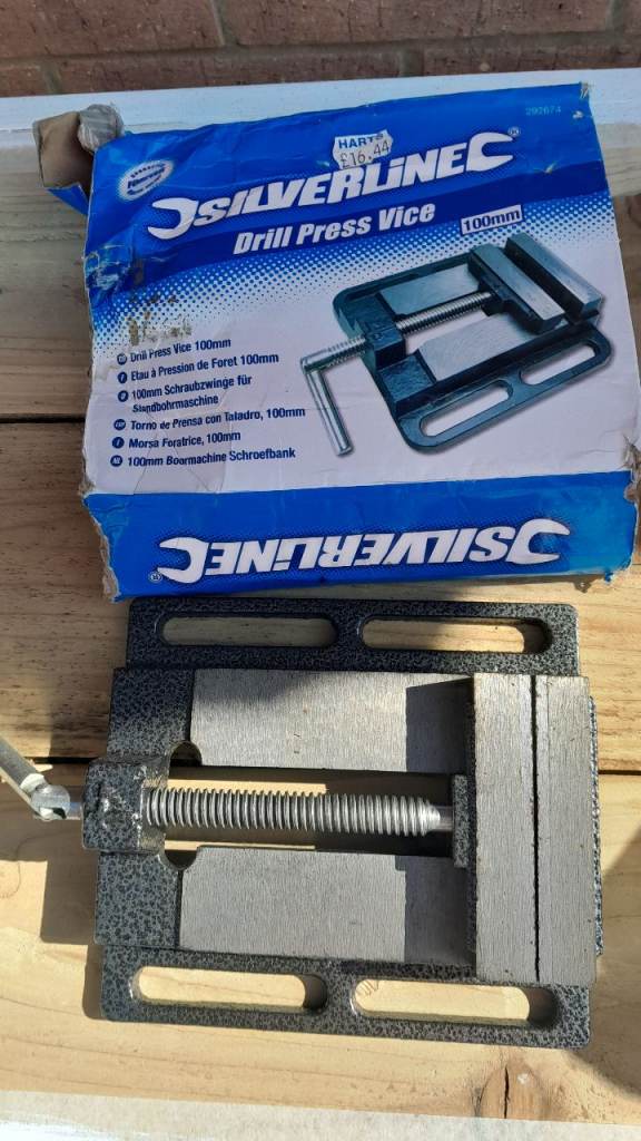 Silverline Drill Press Vice 100mm – Good Condition