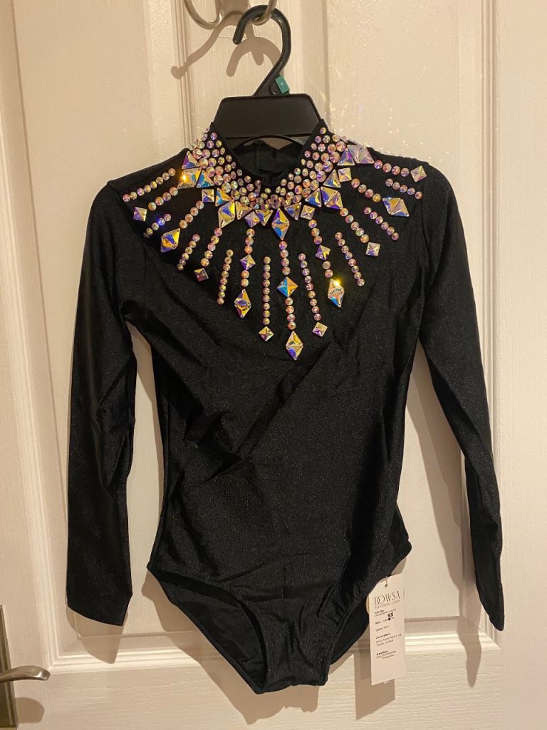 Beautiful Diamanté dance leotard and matching skirt