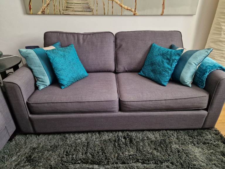 3 Seater Sofa Bed and 2 Seater Sofa for Sale - Take Both for £325