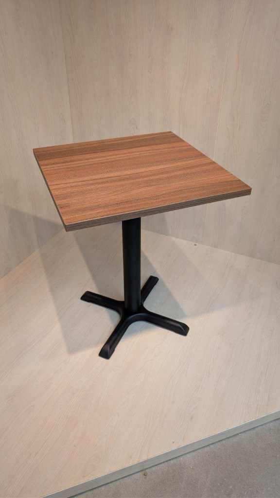 600 sq Contract Quality Walnut Laminate Table with Heavy Duty Base