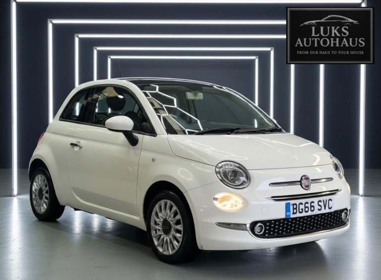 2016 Fiat 500 1.2 Lounge Euro 6 (s/s) 3dr HATCHBACK Petrol Manual
