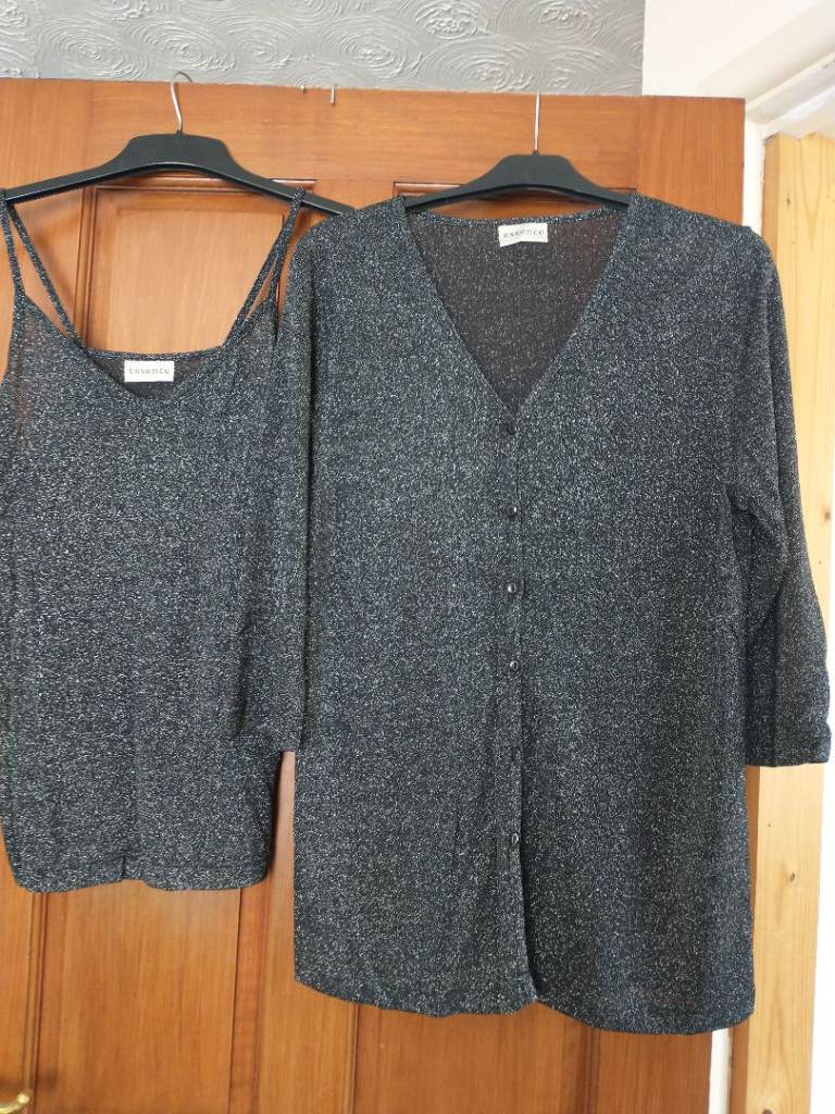 CAMISOLE TOP & JACKET. SIZE 16. Bust 36/38 app. Unworn, new cond.