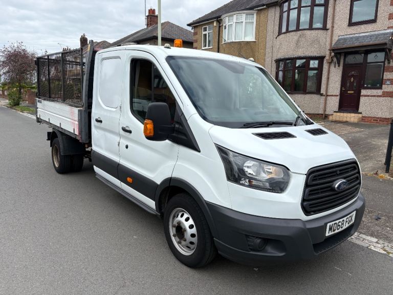 2018 FORD TRANSIT TIPPER DOUBLE CAB CAGE 131k 1 OWNER NO VAT WET BELT DONE