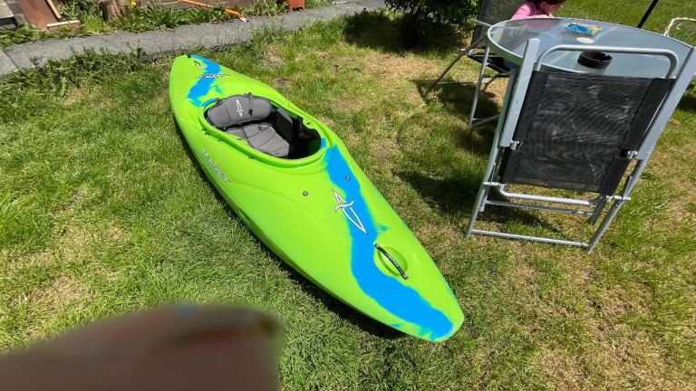 Dagger GTX 8.1 Kayak - Bright Green & Blue, Good Condition