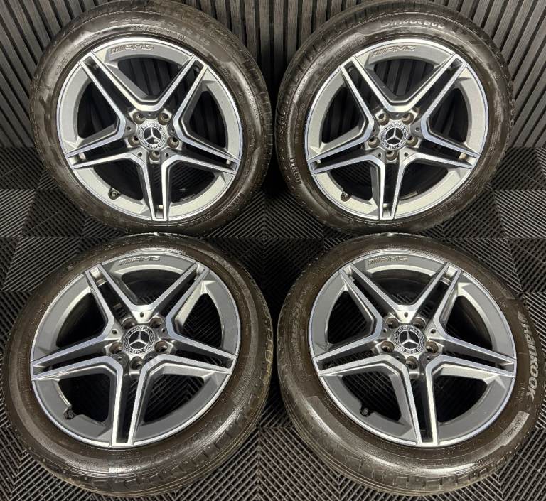18'' GENUINE MERCEDES AMG A CLASS CLA B ALLOY WHEELS TYRES ALLOYS W177
