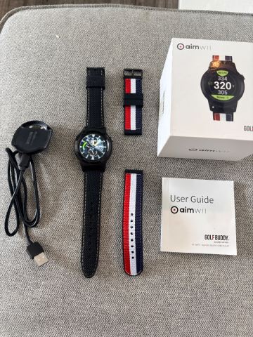 Aim W11 Golf Buddy Watch – Black, As Good As New, £70.00 for Sale