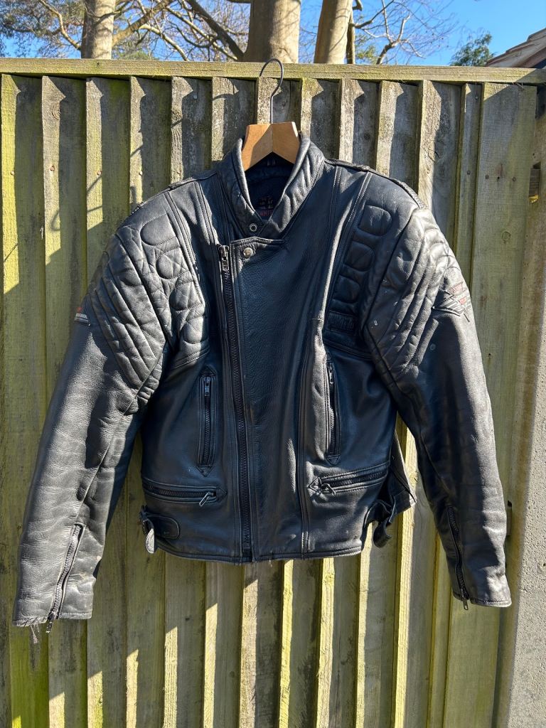 Akito leather motor cycle jacket GBR size 44