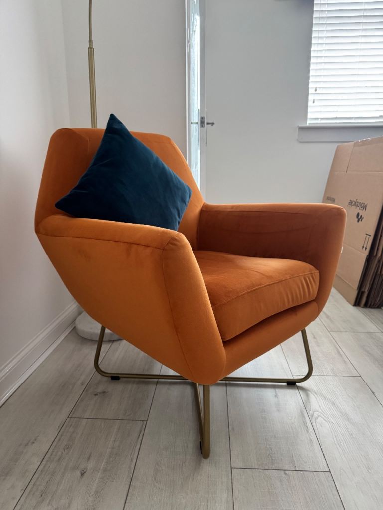 image for Orange Accent Chair 