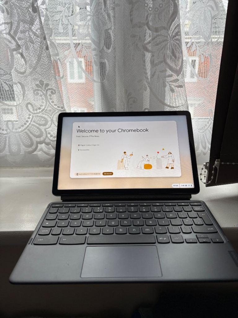 Lenovo Chromebook Duet 3 Laptop/Tablet - Grey, Good Condition with Keyboard