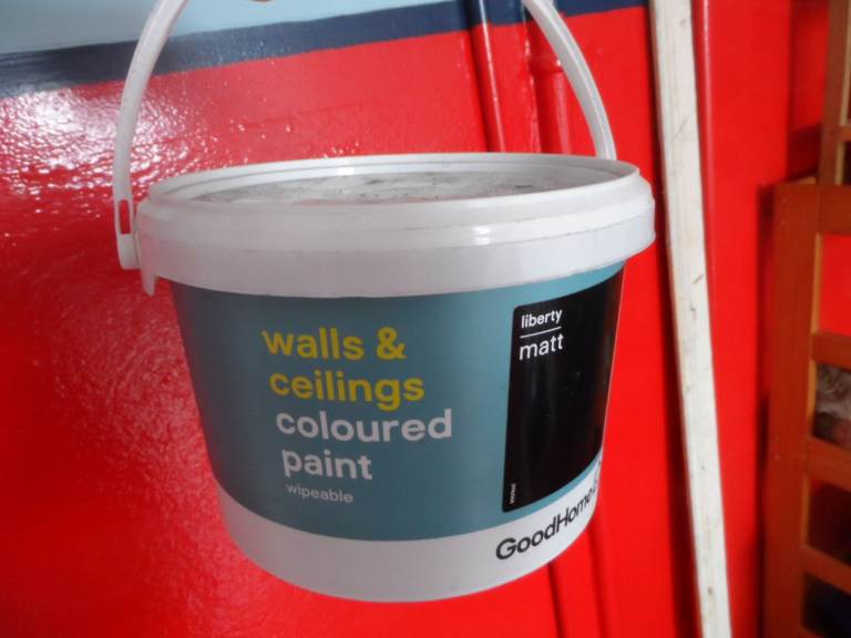 Black GoodHome Liberty Matt Walls & Ceilings Coloured Paint 2.5L