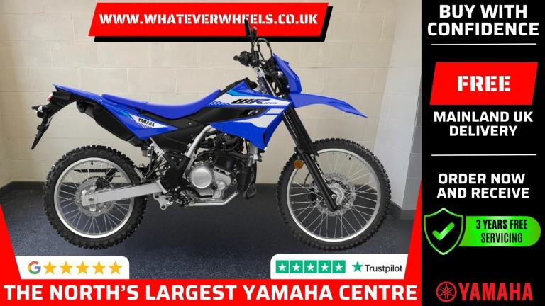 3 Years Free Servicing Yamaha WR125R Road Legal Enduro Motorbike