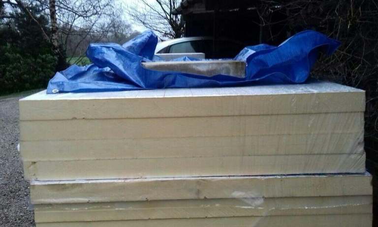 60 mm foiled 1200 x 2400  £22 insulation slabs foiled
