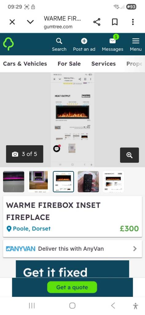 Warm firebox inset or wall hung