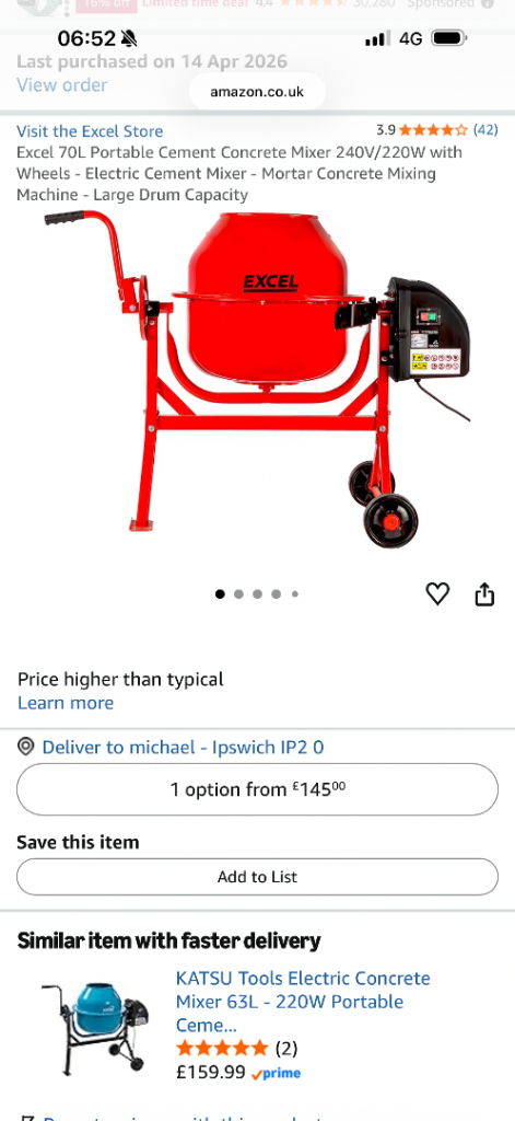 Cement mixer