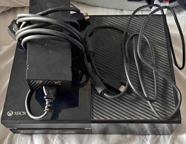 Xbox One Console with Power Supply and Cables – Good Condition
