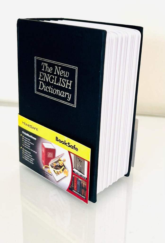 Book Safe - The New English Dictionary, Secret Compartment with Key Lock.