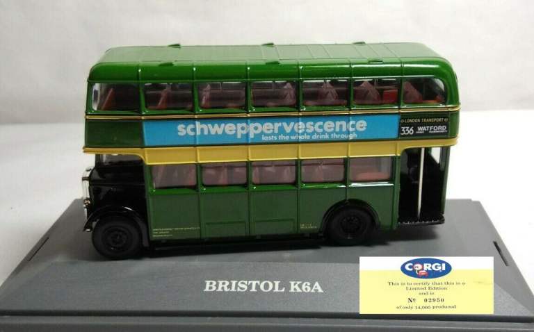 SCALE MODEL BUS 1950s HANTS & DORSET Bristol K6A