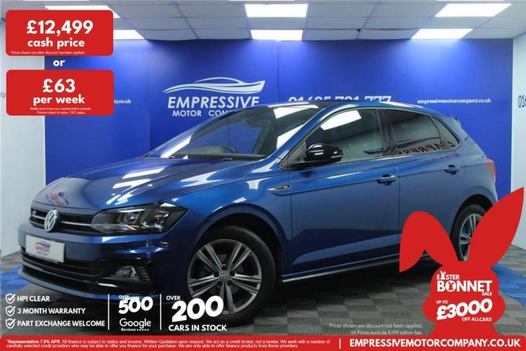 2019 19 VOLKSWAGEN POLO 1.0 TSI GPF R-LINE HATCHBACK 5DR PETROL MANUAL EURO 6 (S