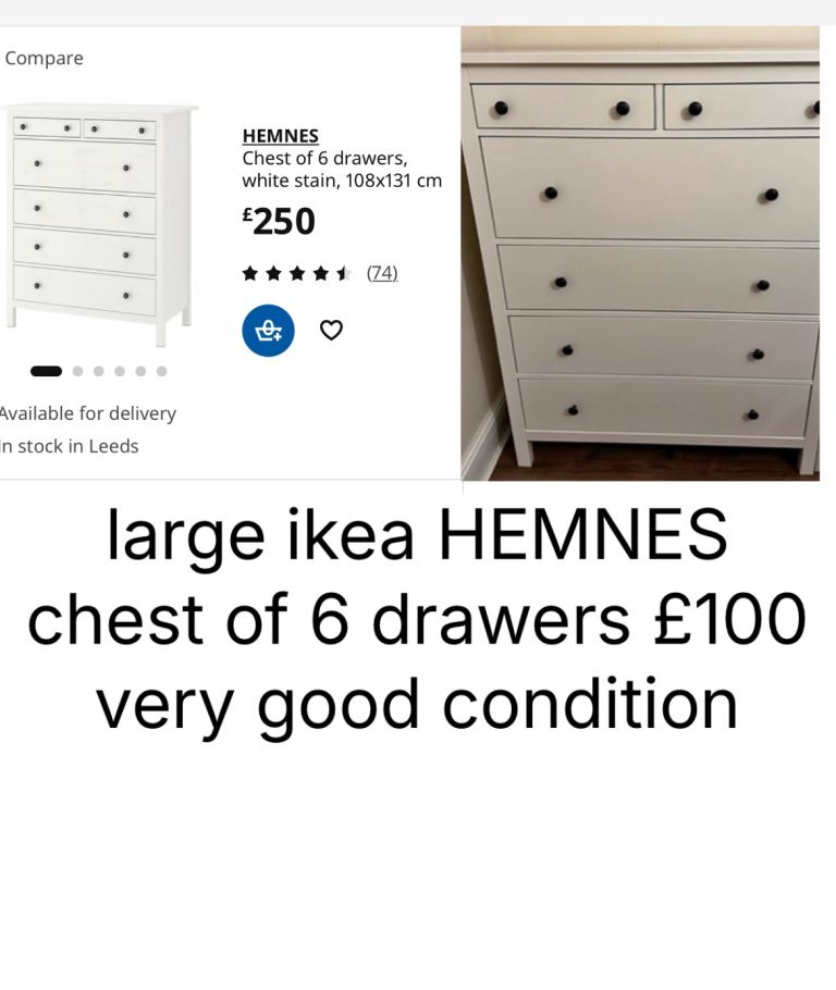 Hemnes chest of drawers | Other Bedroom Dressers & Chests For Sale - Gumtree