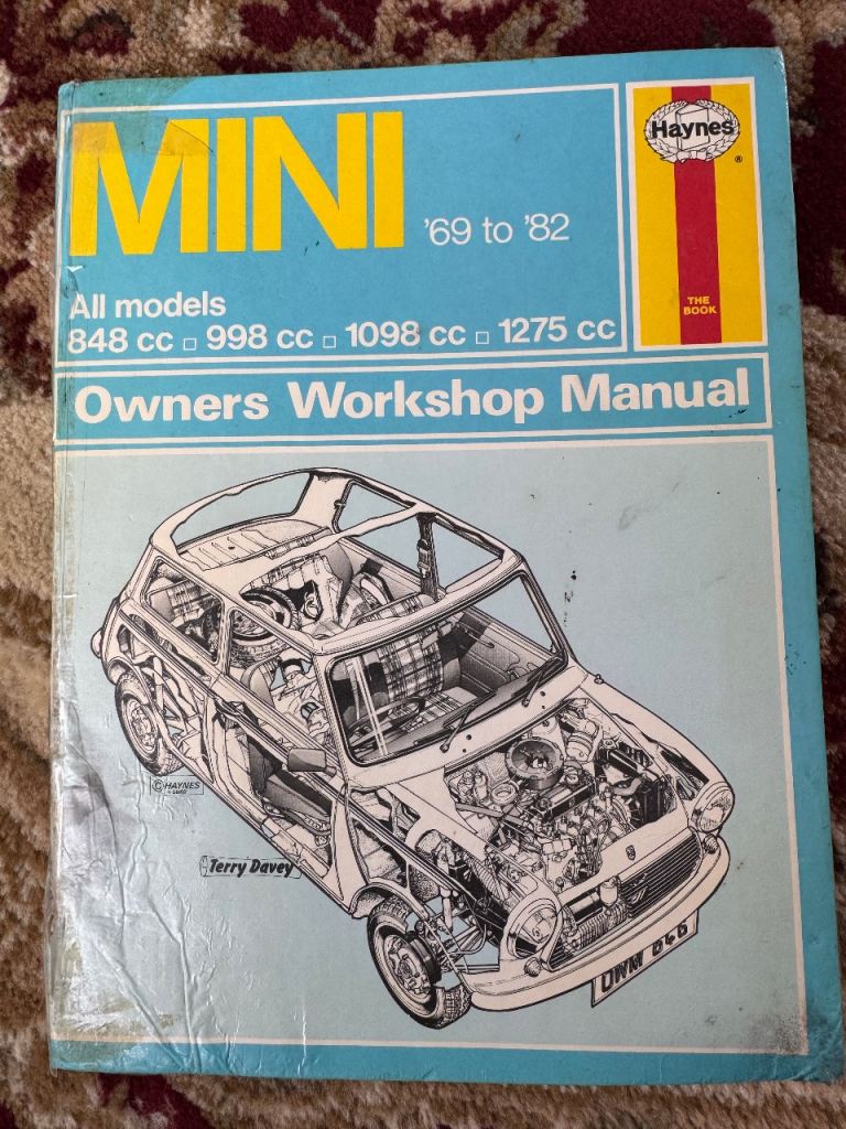Haynes Mini Owners Workshop Manual '69 to '82 – Good Condition