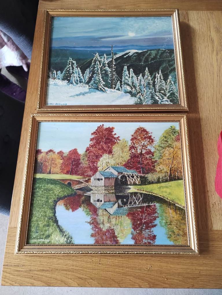 Pair of oil paintings