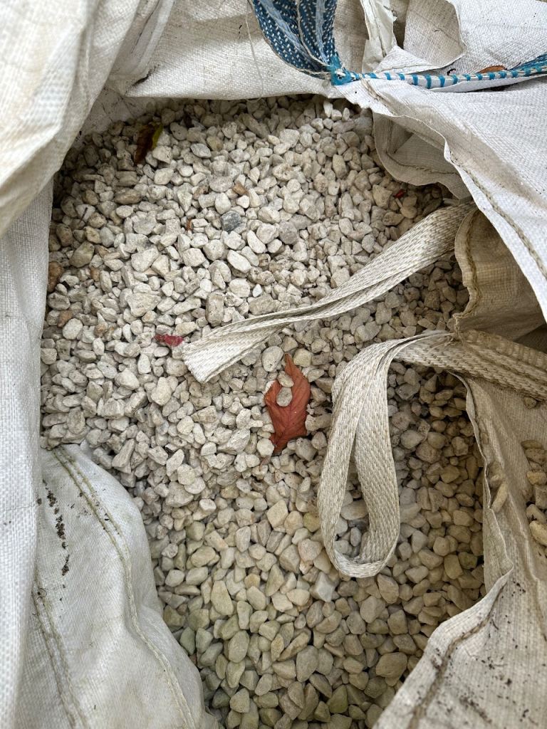 Free - Half a Bulk Bag of White Garden Stones