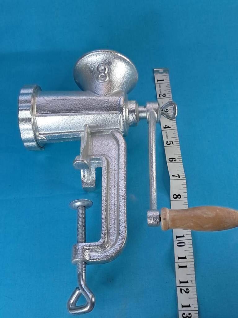 Heavy Duty Meat Mincer Grinder  8 Cast Iron Hand Operated Sausage Maker Kitchen.  (Heavy).