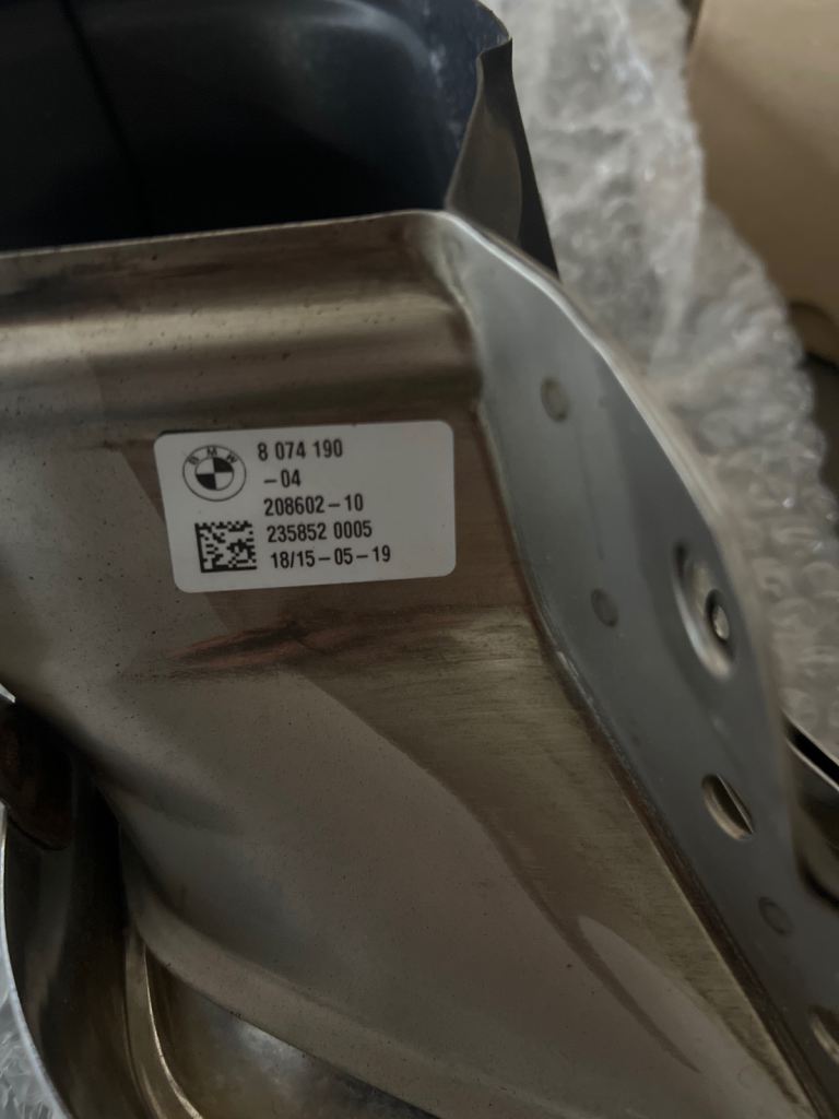 BMW X5 exhaust trims x 2 and front grill 