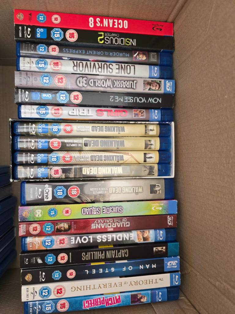 Job lot of DVDs and Blu-ray 
