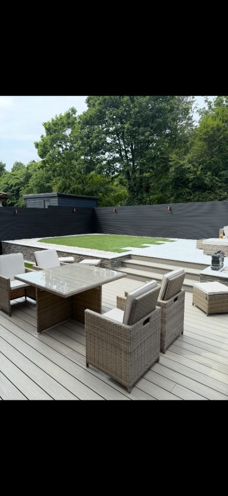 Rattan dining table