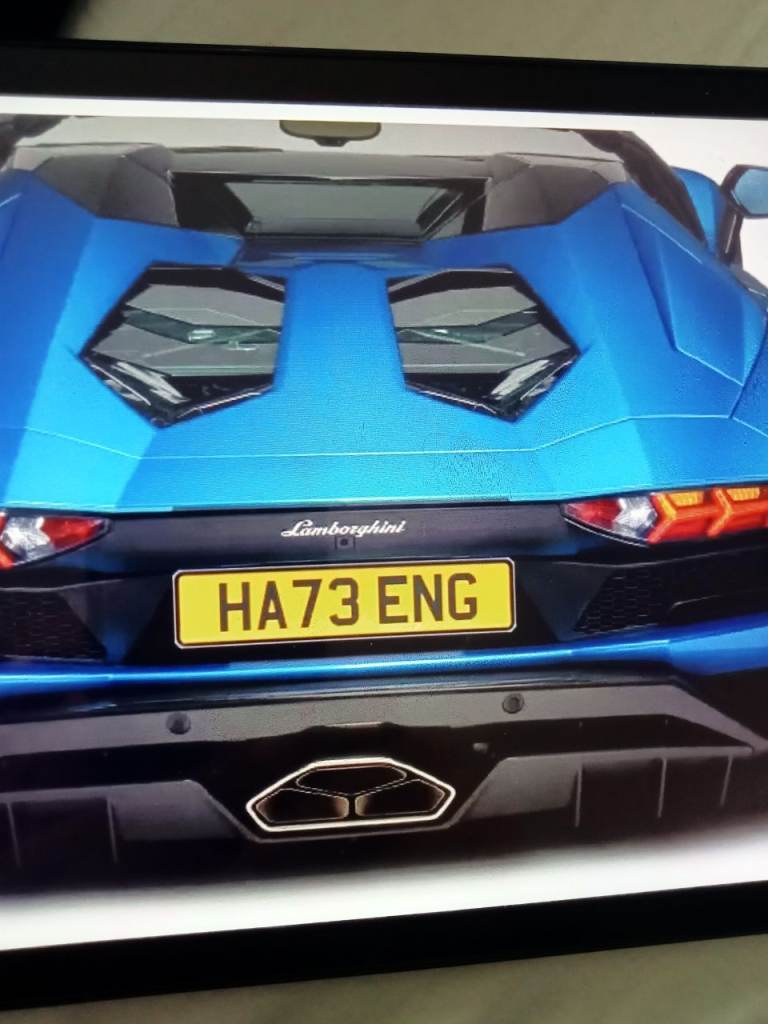 My HATE England registration HA73 ENG