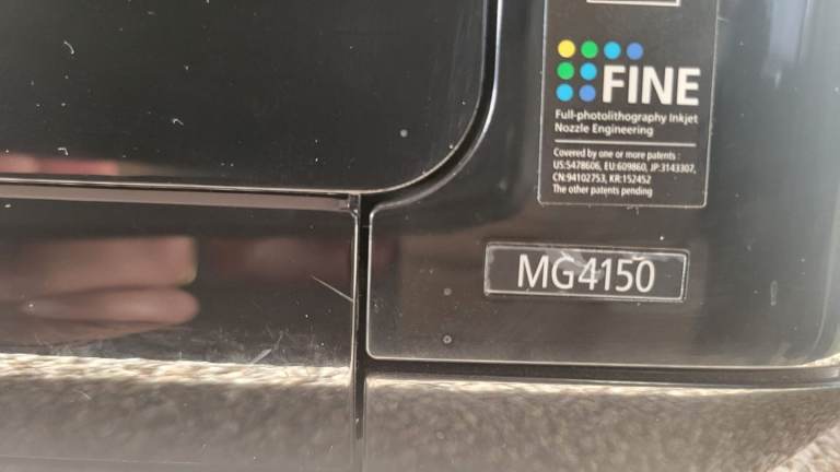 Canon MG4150 Printer Scanner with new set of inks.