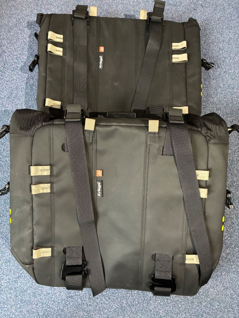 Kriega motorcycle panniers OS32 + OS22 + OS PLATFORMS pair