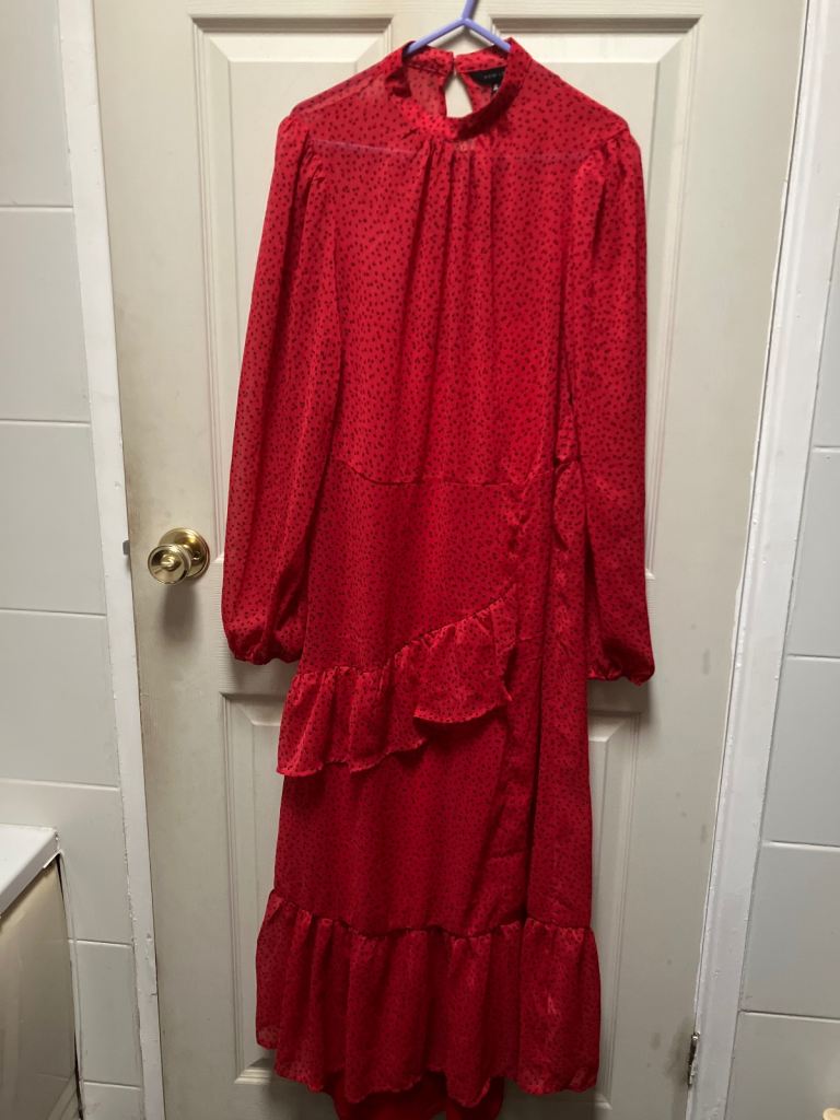New Look red dress 