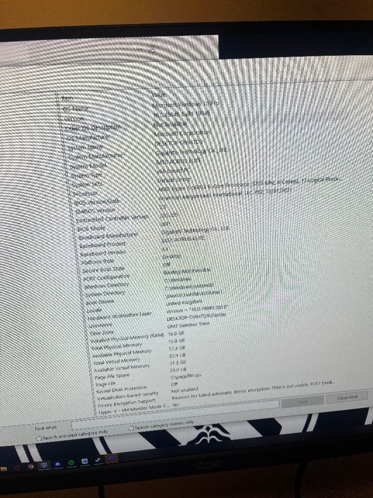 Gaming PC - Inc GeForce 3060ti Founders edition graphic card