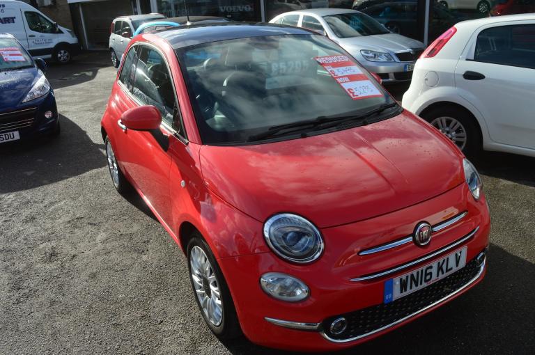 2016 Fiat 500 1.2 Lounge Hatchback 3dr Petrol Manual Euro 6 (s/s) (69 bhp)