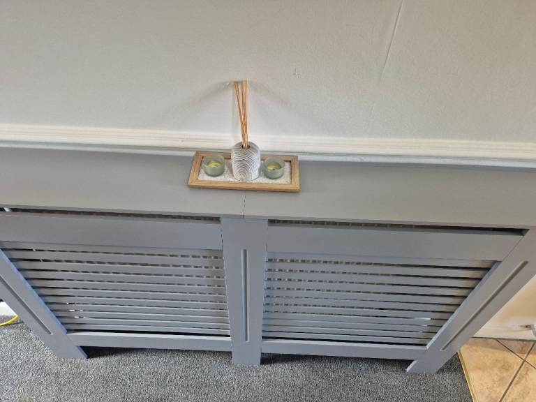 3 Radiator Covers In Grey