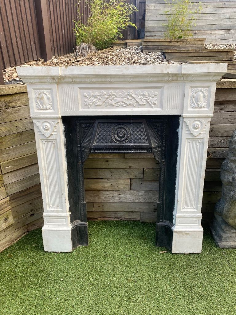 Victorian cast iron fireplace 