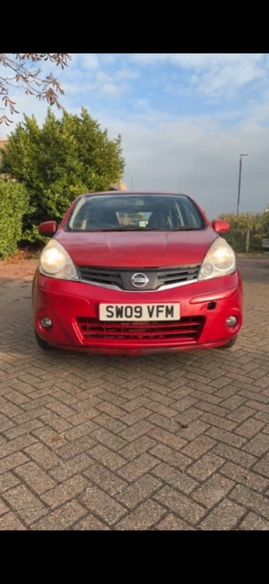 2009 NISSAN NOTE 1.4 ACENTA- PETROL  5dr • 2009 • Red • Manual