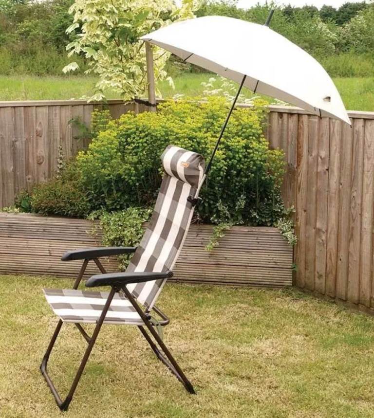 Clamp on Sun Shade/Parasol for Garden Chair or Lounger