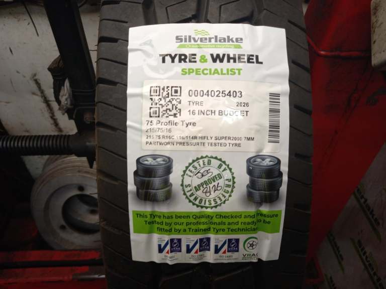 215 75 R16c 116/114r Hifly Super2000 7mm Partworn Pressure Tested Tyre