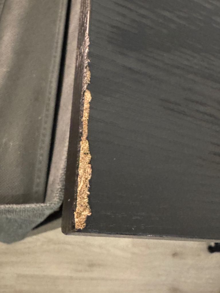 Black Wooden and Metal Computer Desk