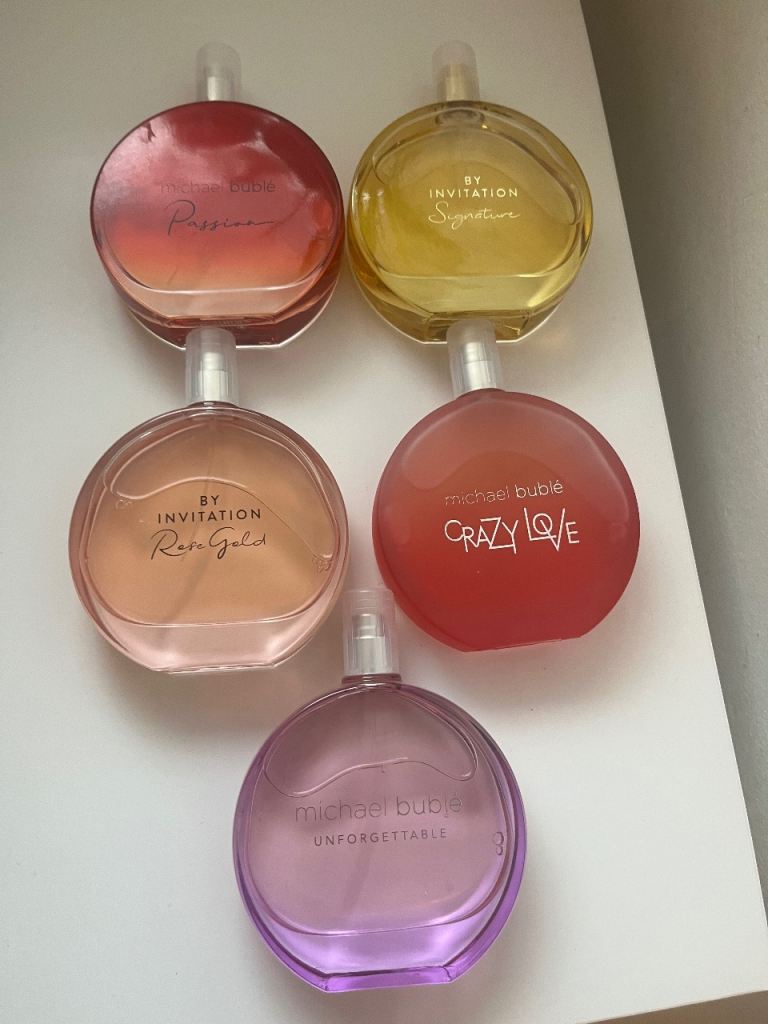 Michael Bublé / By Invitation Perfumes - 5 Bottle Set