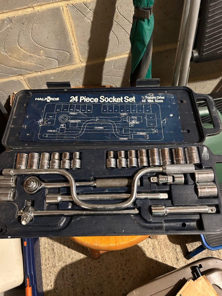 Socket set Halfords 