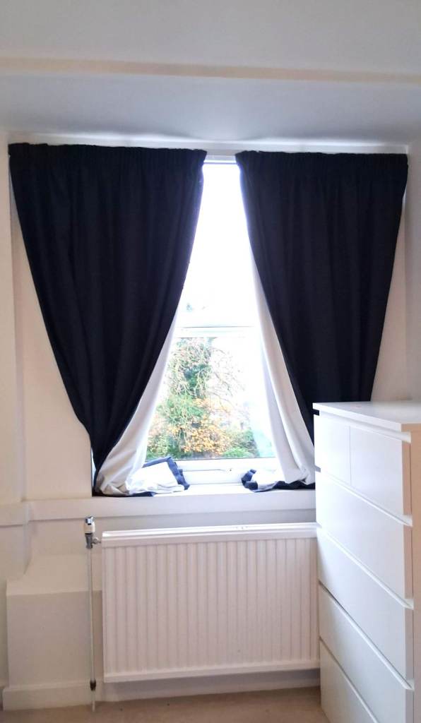 image for JOHN LEWIS PENCIL PLEAT CURTAINS /TEXTURE / BLACHOUT/LINENED/ ORIGINAL PRICE £60